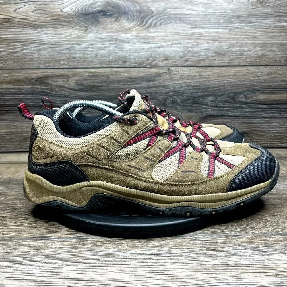 Denali Mens Size 13 Shoes Outdoor Hiking Trail Boots Shoes Brown Red Gray Earth